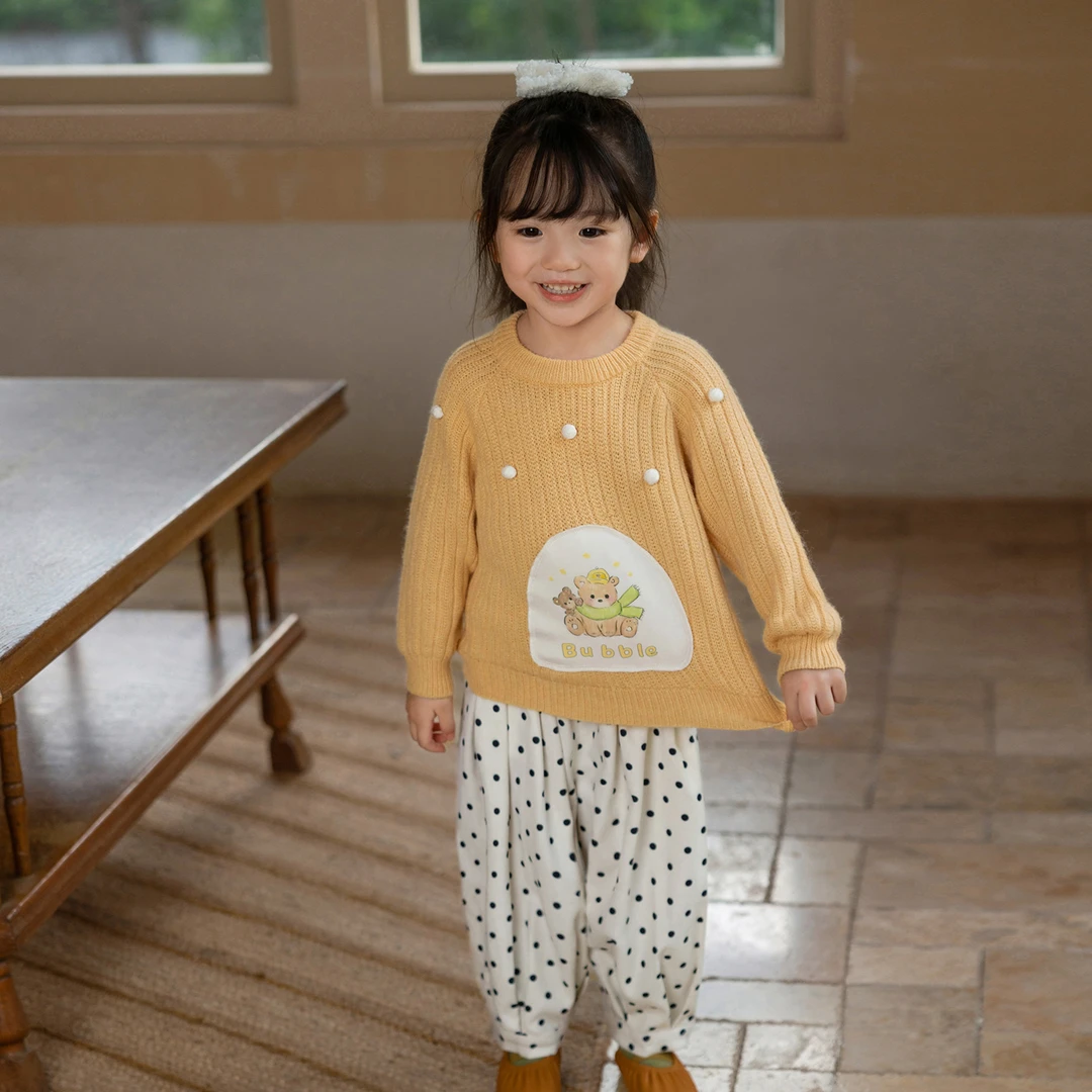 小O宝Okids童装 宝宝黄色毛衣 YFQ312172
