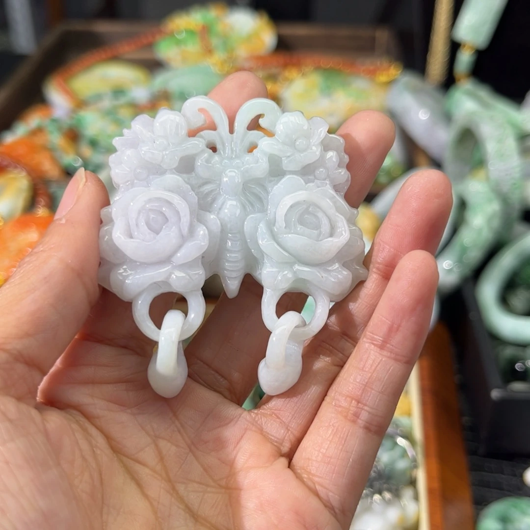 翡翠颈饰未镶嵌张*喵待编款