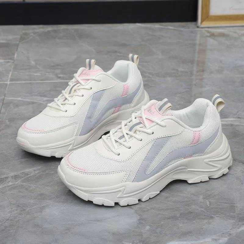 【女生老爹鞋】春秋百搭厚底网面休闲老爹鞋255