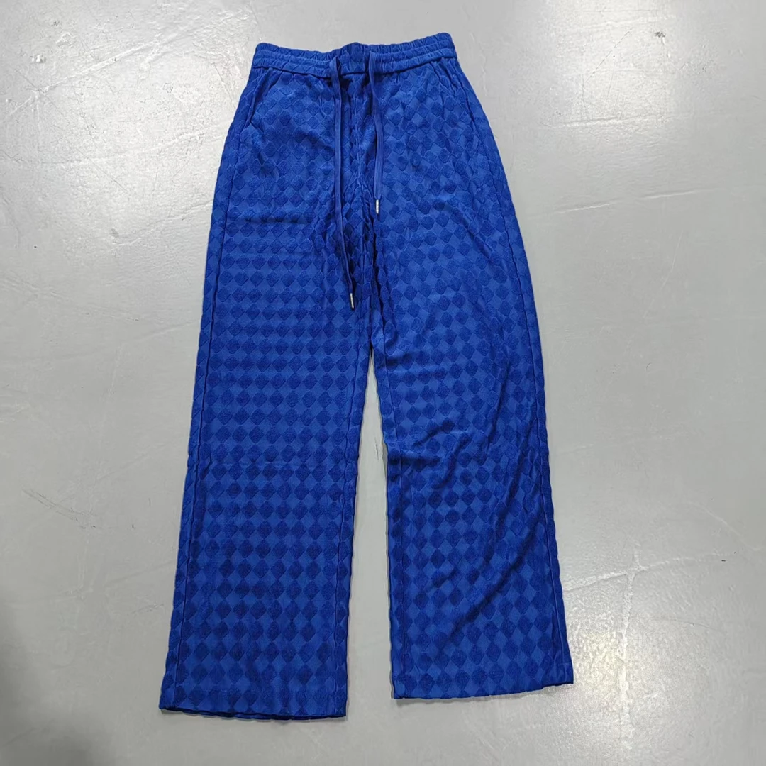 【南油玲姐】蓝色丝绒休闲裤88107