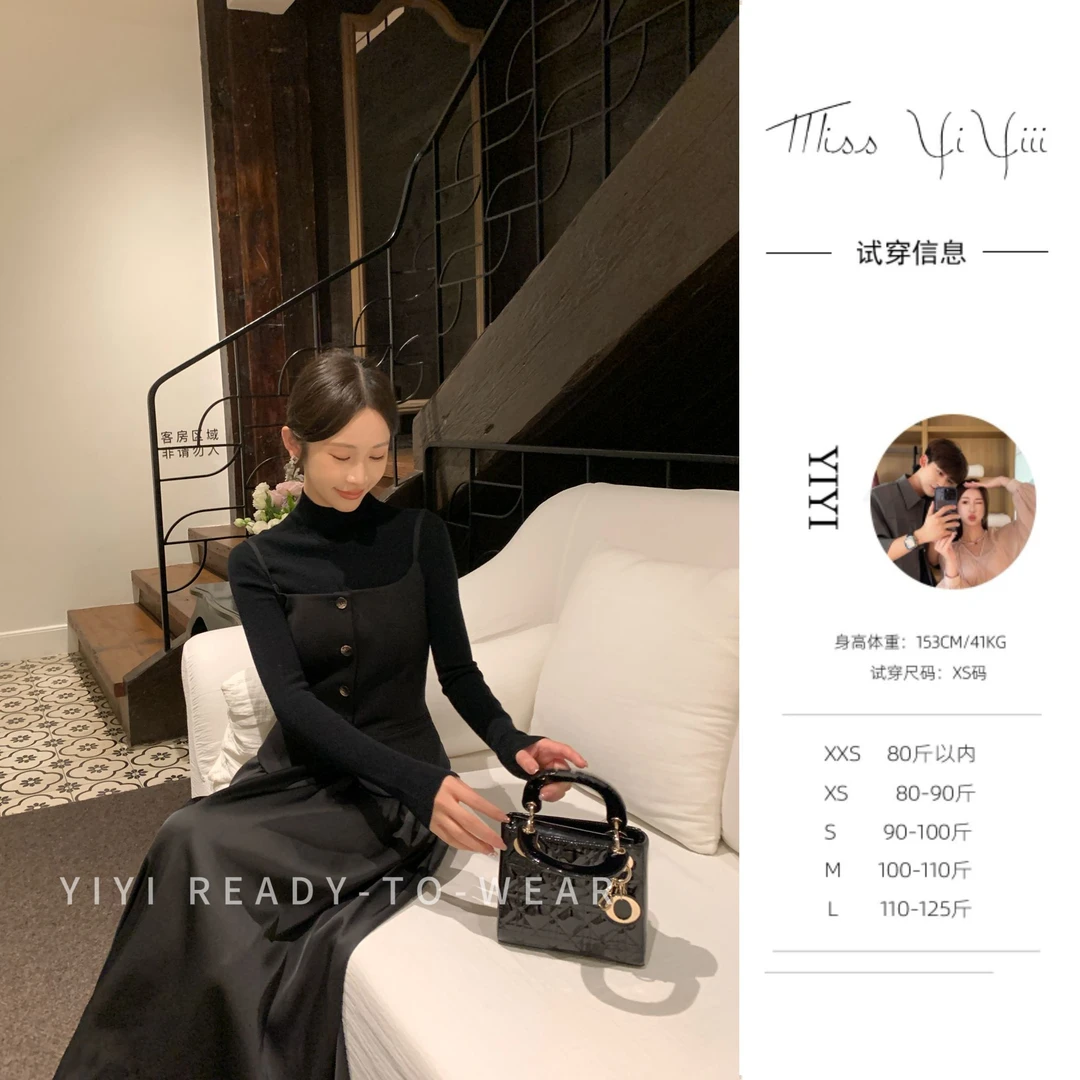 【露思小姐】<YiYiii>小个子时尚气质马甲百搭显瘦高腰半裙明星同款