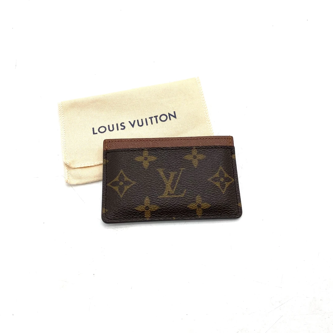 99新 LouisVuitton/路易威登 棕老花小卡包 尺寸11/7