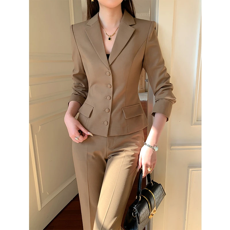 《邑颜轻奢》女装名媛洋气显瘦秋季春秋职业装长袖职业套装气质