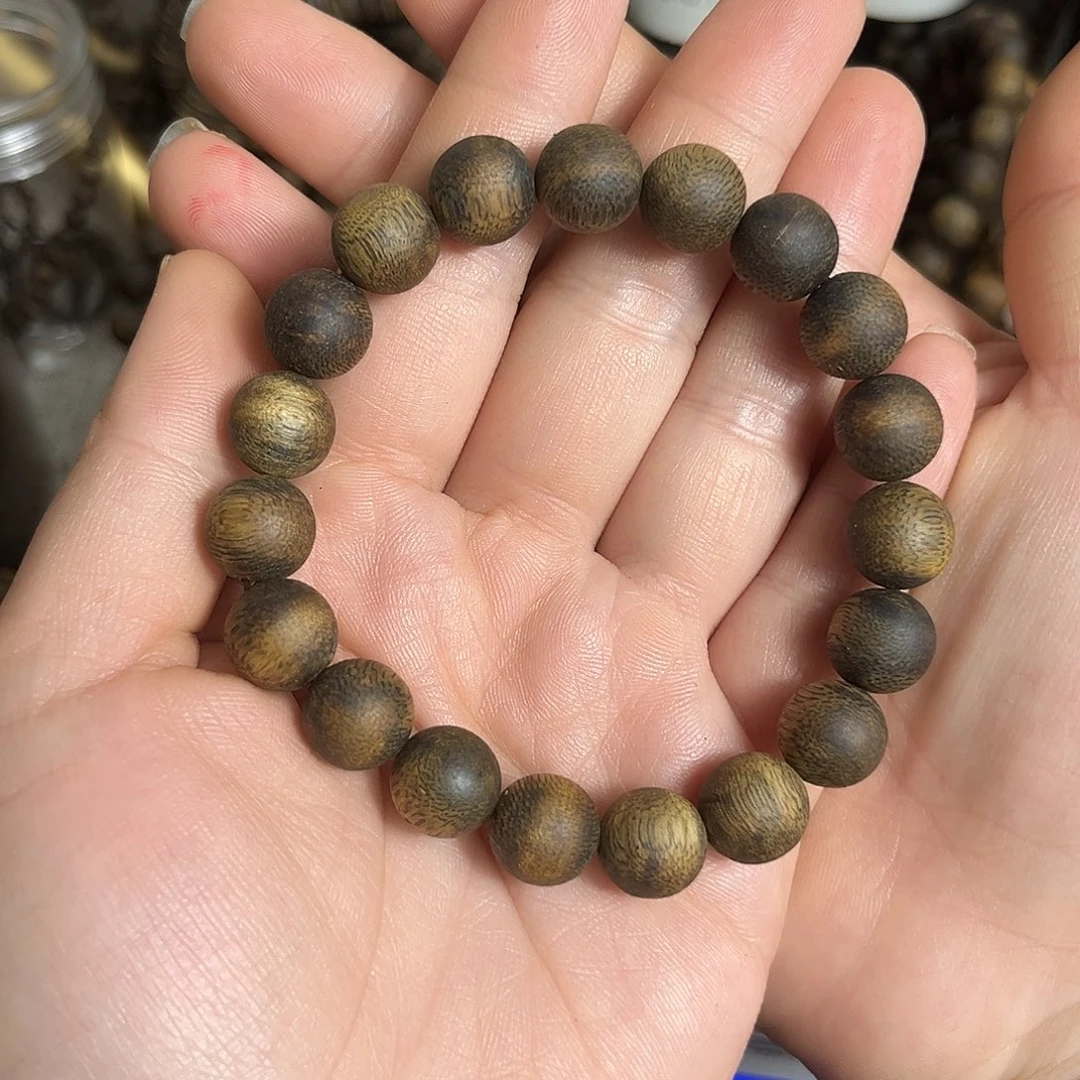 沉香手串张勺子九九沉1.1单圈