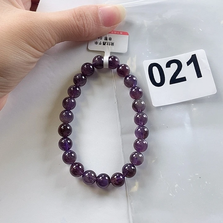 未镶嵌手链水晶卡8+紫太晶