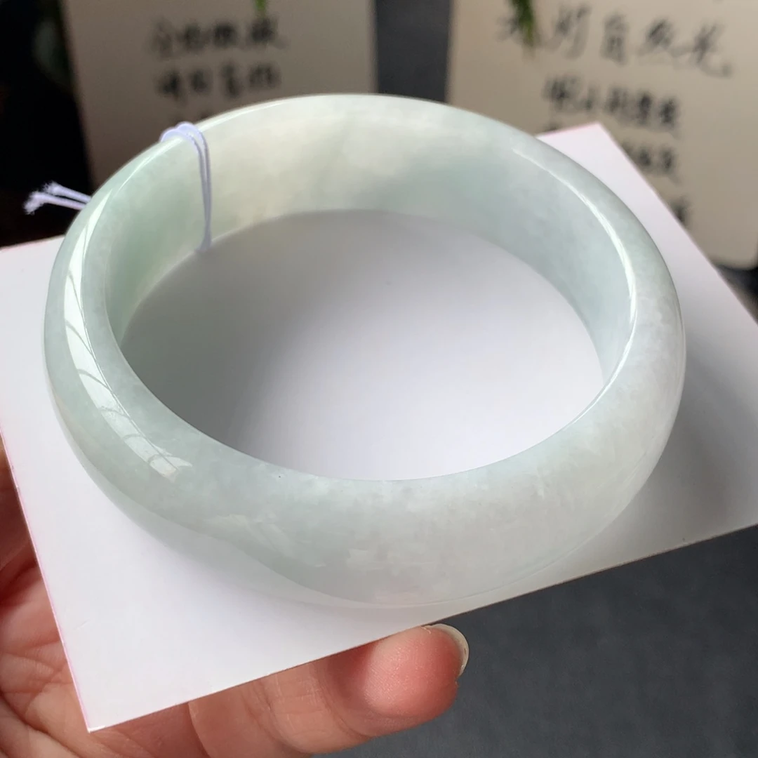 翡翠未镶嵌手镯52号58-16.5-7.5帝王裂