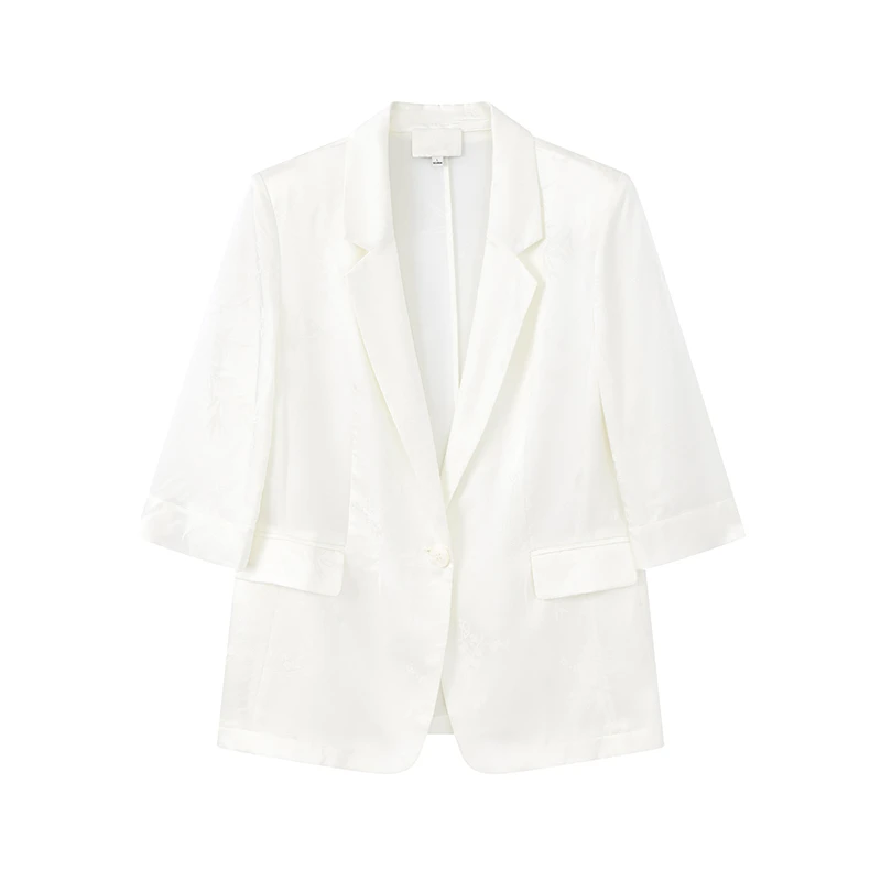 【达人专属】醋酸提花西装外套N2049