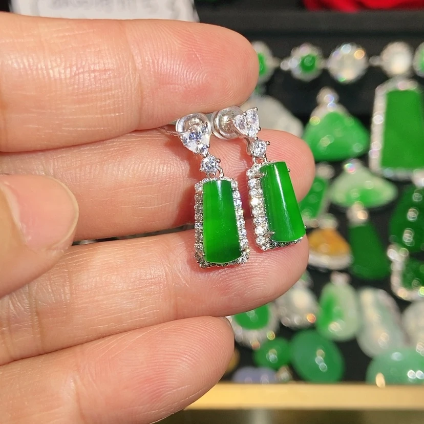 【闪购商品】未镶嵌翡翠耳饰天然翡翠