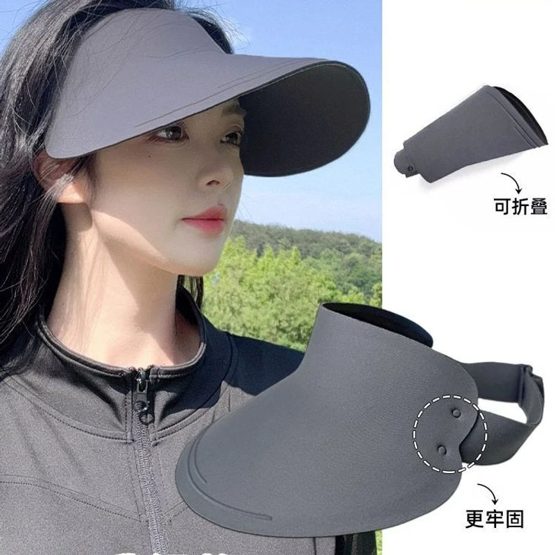 全新升级无痕防晒适合面料防骑车上班折叠防帽子防晒遮阳帽女士