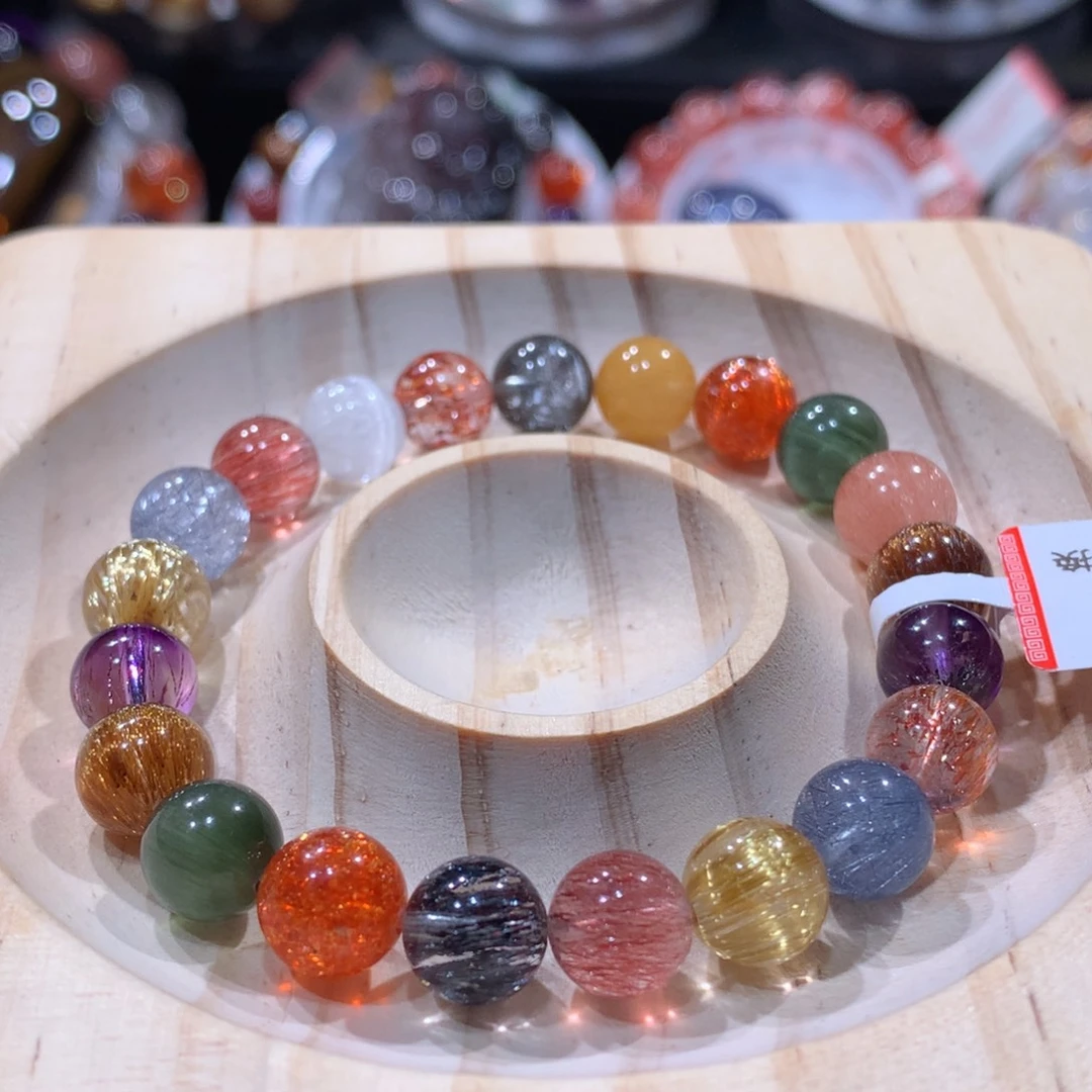 手链水晶未镶嵌水晶多宝8.6mm