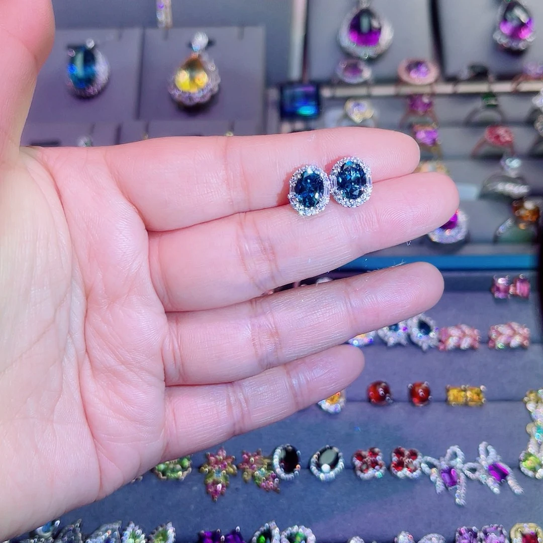 银S925镶嵌戒指托帕石