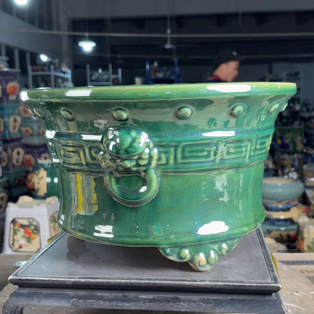 一风堂石湾花盆 内29*17微瑕气孔