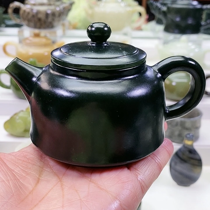 未镶嵌和田玉挂件茶壶190m l