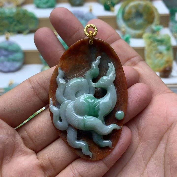 颈饰未镶嵌翡翠翡翠