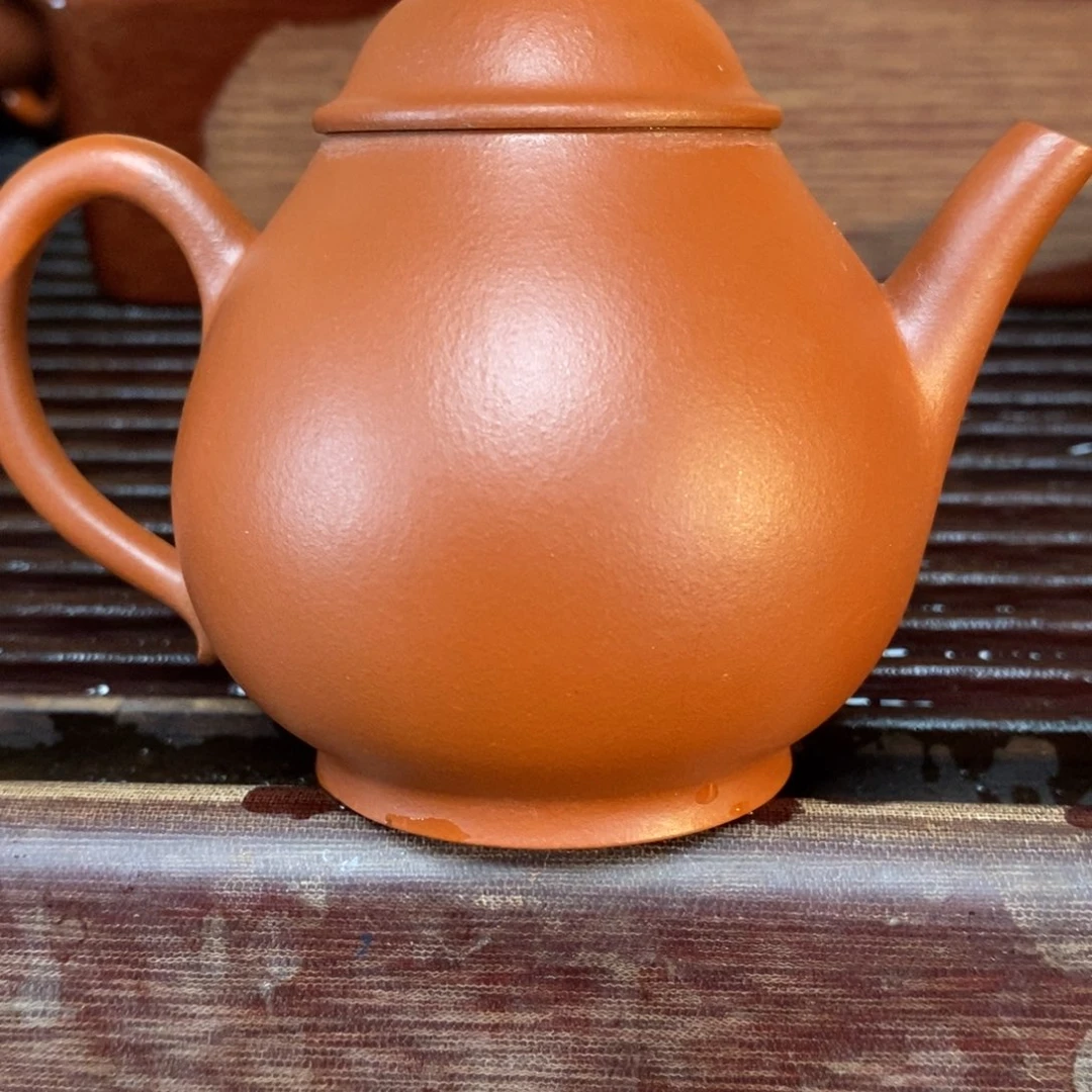 茶壶紫砂高端130cc大红泥高潘壶