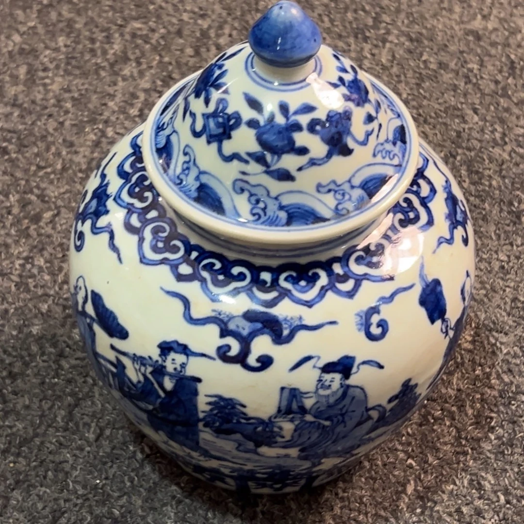忍***者青花瓷器的瓷器123456