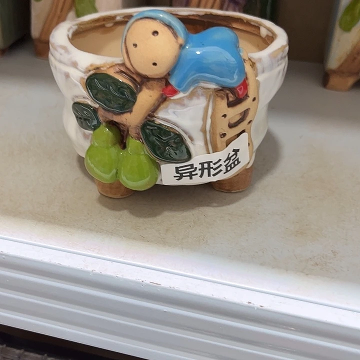紫砂花盆粗陶材质多肉花盆