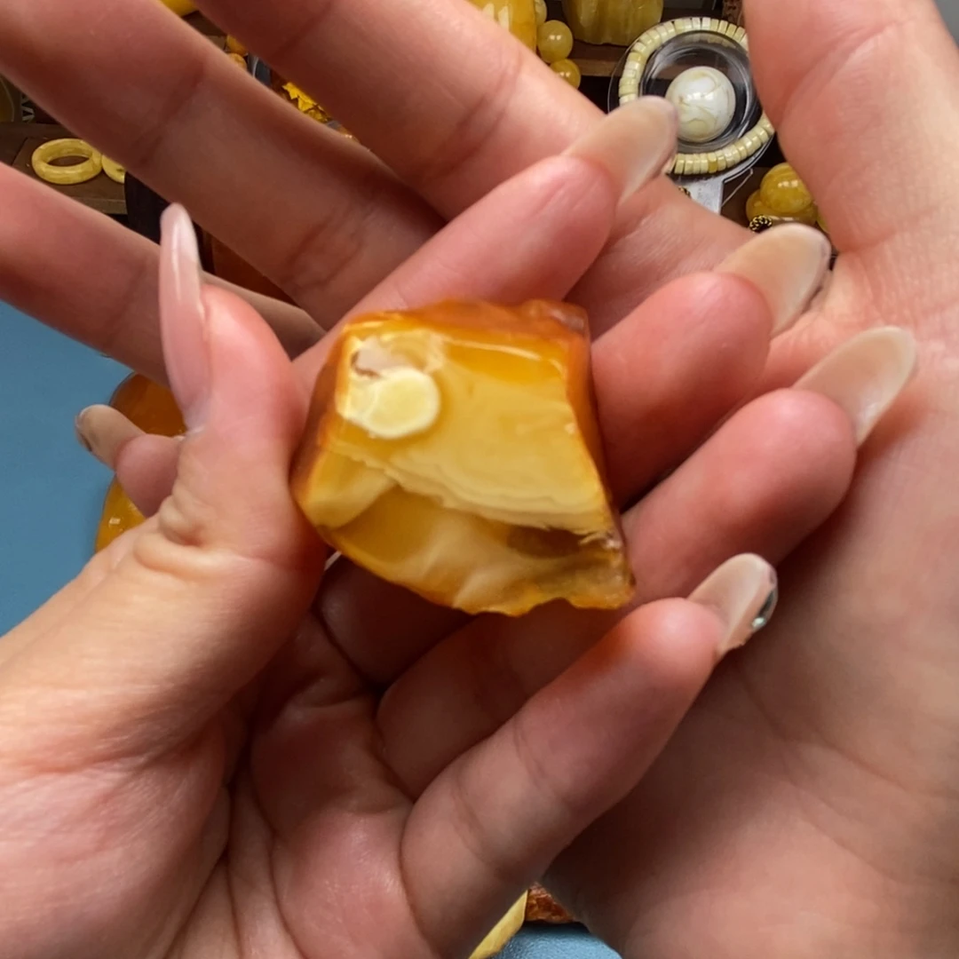 定制琥珀未镶嵌蜜蜡原石定制