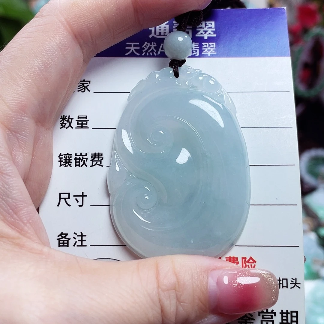 翡翠未镶嵌颈饰佛公26