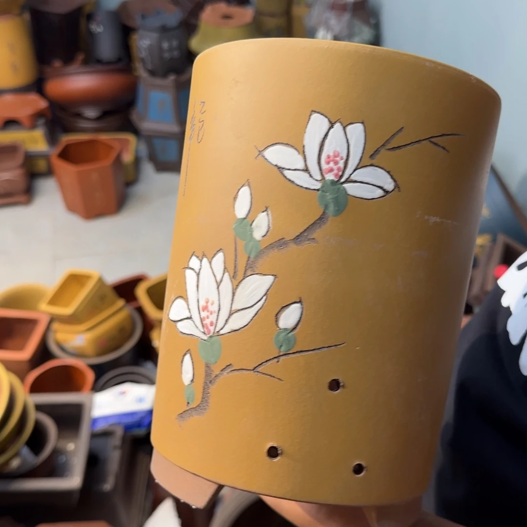 紫砂花盆口径14.18口径
