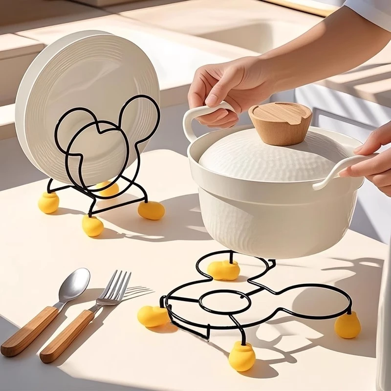 灶台置锅架隔热架盘子收纳沥水架网红锅盖架家用厨房多功能置物架