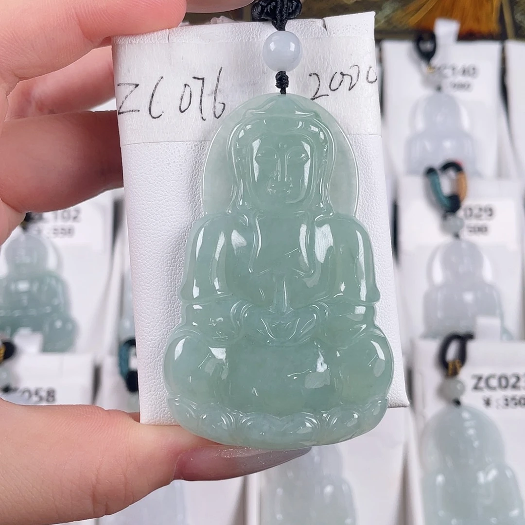 翡翠未镶嵌颈饰zc076
