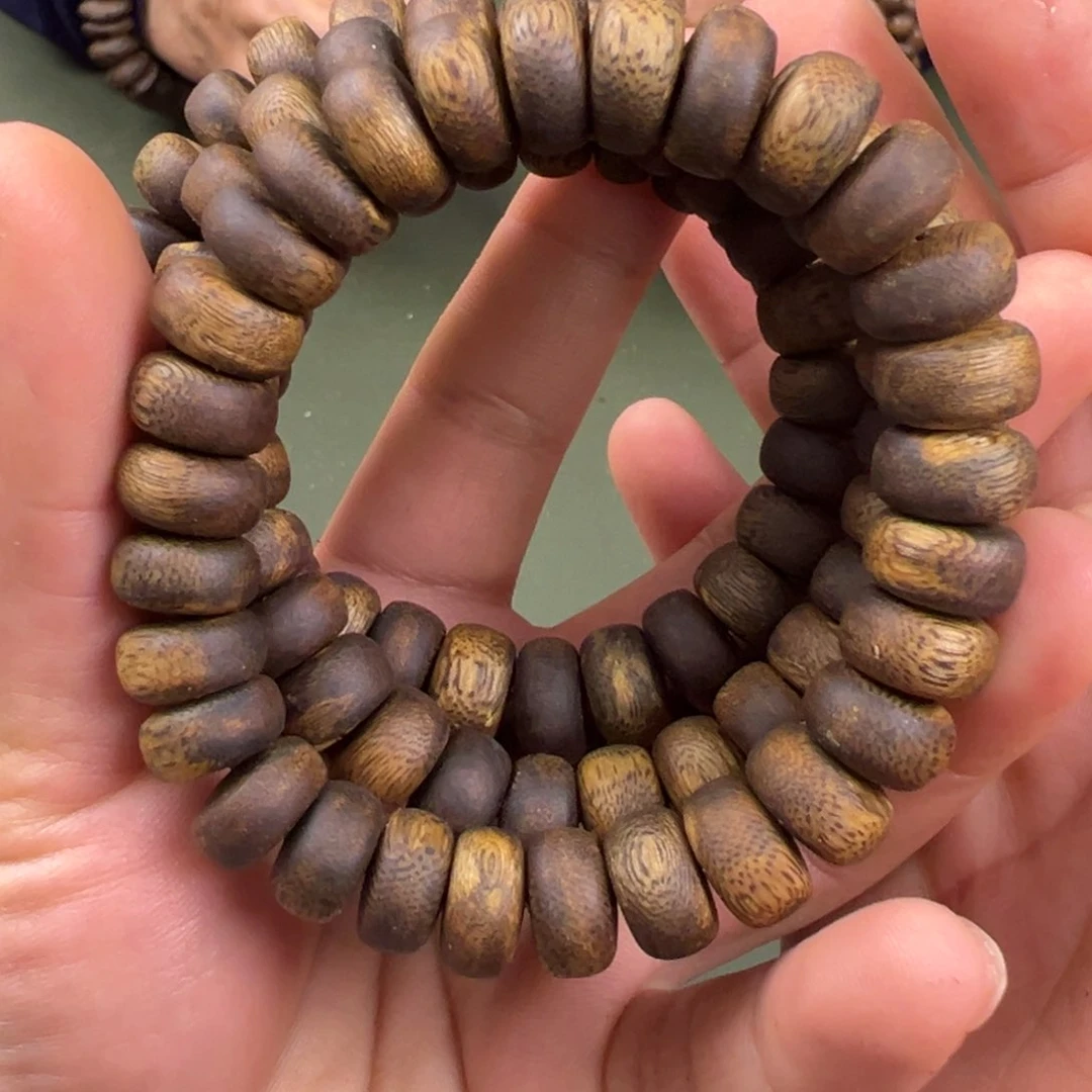 沉香手串张勺子算盘珠单圈多样性发一条1.2/13g