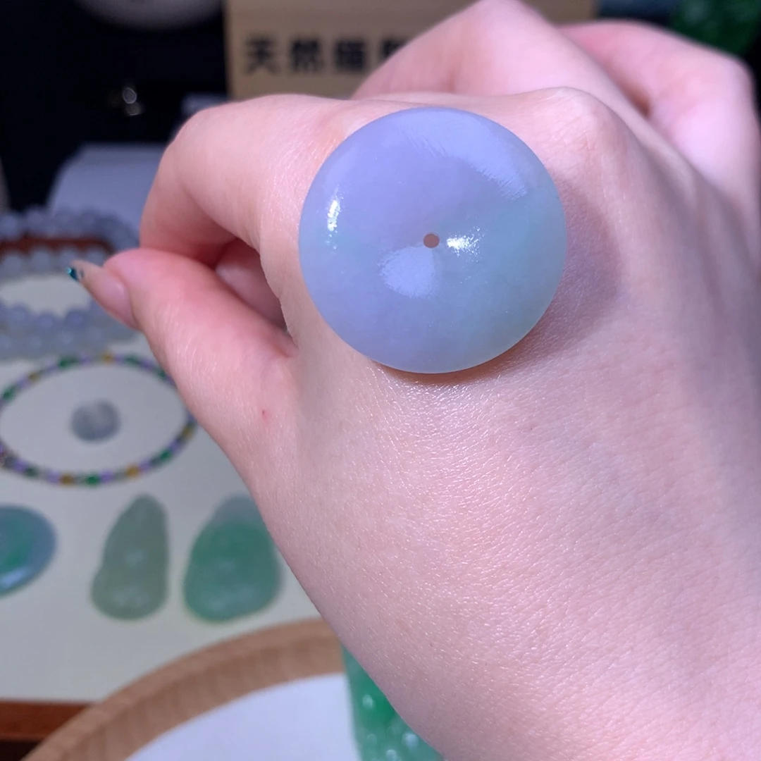 未镶嵌定制翡翠平安扣