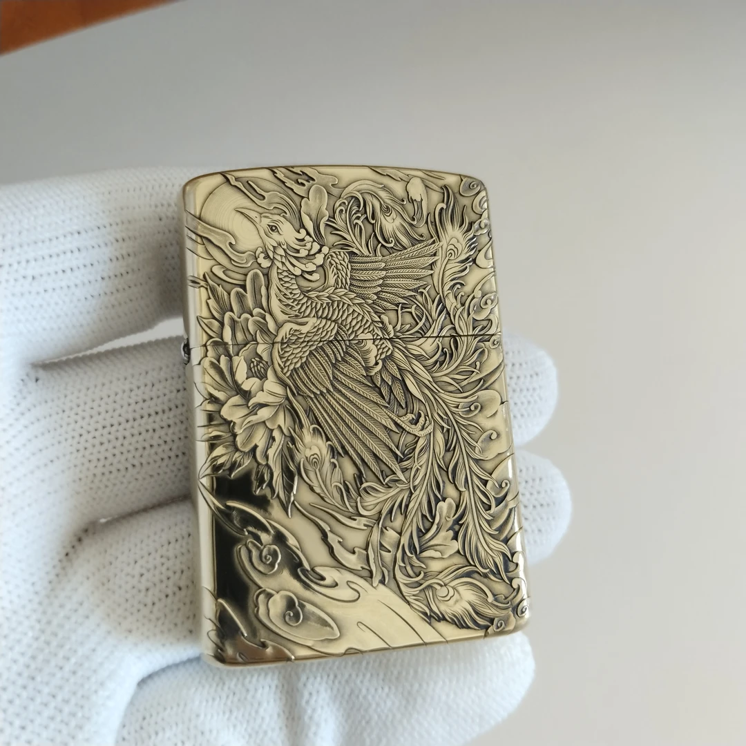 【凤凰】佐罗902S盔甲浮雕防风煤油打火机