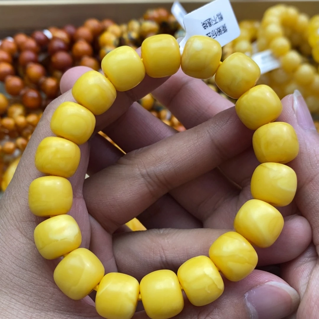 琥珀颈饰未镶嵌手串