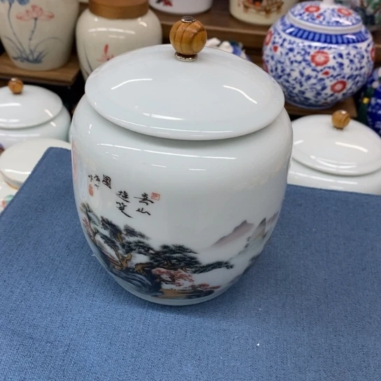 瓷片陶瓷茶叶罐密封罐