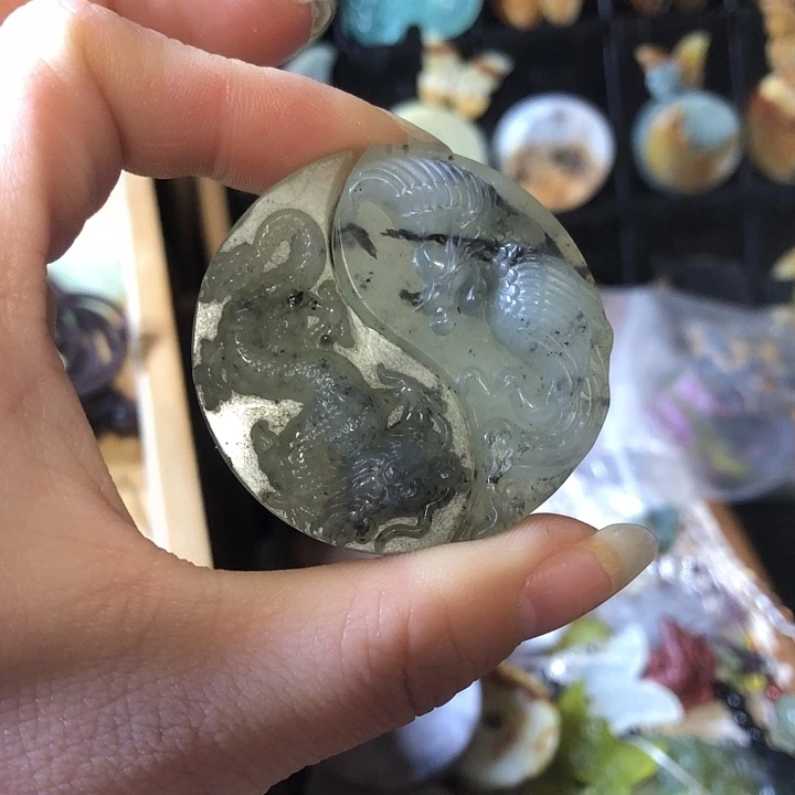 岫玉未镶嵌岫玉挂件