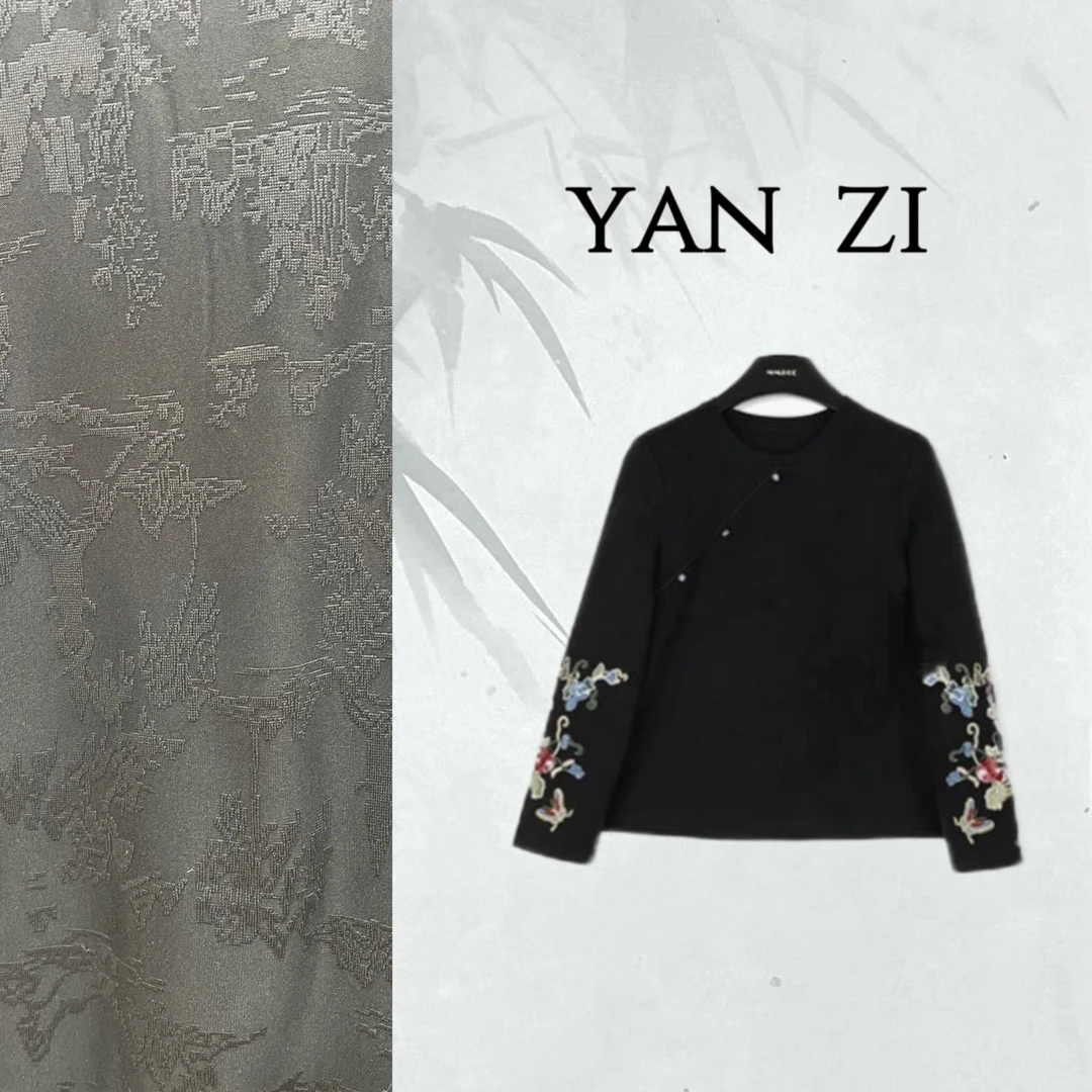 《拾光》2025春款新中式重工刺绣上衣CX6632
