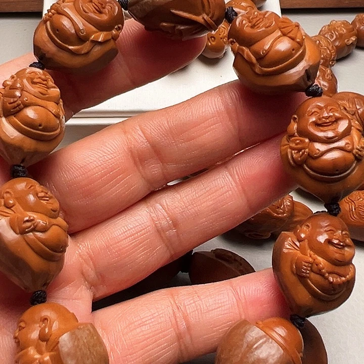 橄榄核手串/手链包衣弥勒