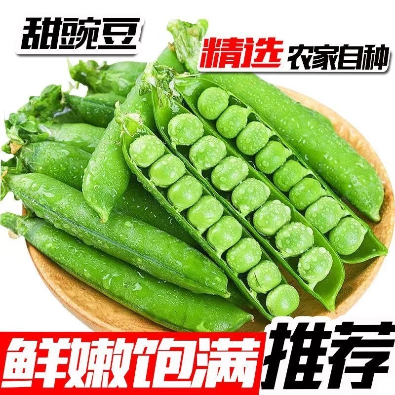 [现摘]云南豌豆荚新鲜水果豌豆带壳青豆应季蔬菜整箱当季新鲜蔬菜