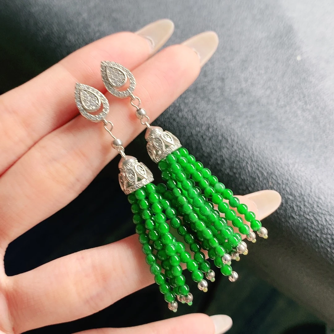 翡翠未镶嵌手链耳饰