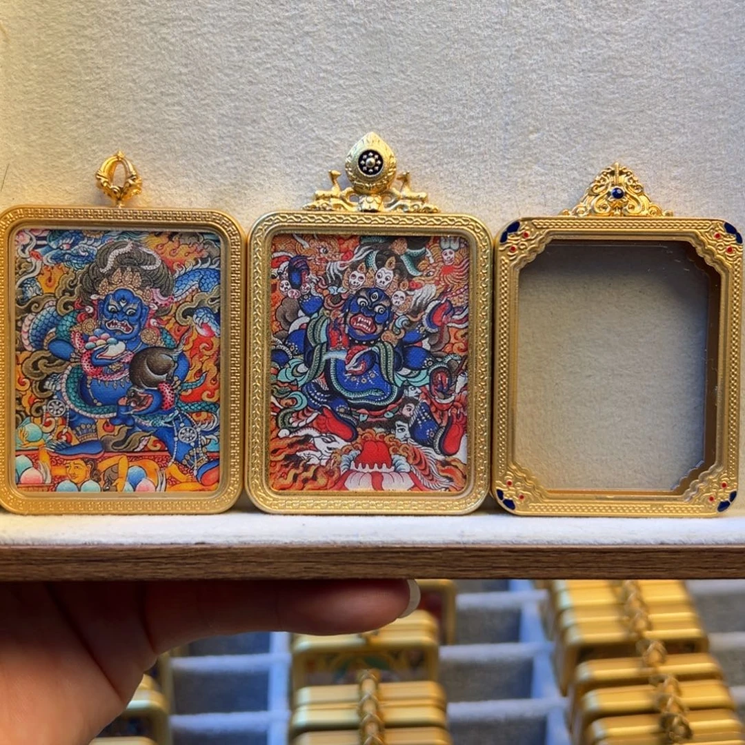 枫***枫吊坠双面定制黑财神➕六臂大黑天