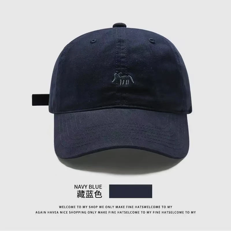 版型好!葡萄紫2025新品韩版刺绣小狐狸宽檐显脸小鸭舌帽遮阳潮流