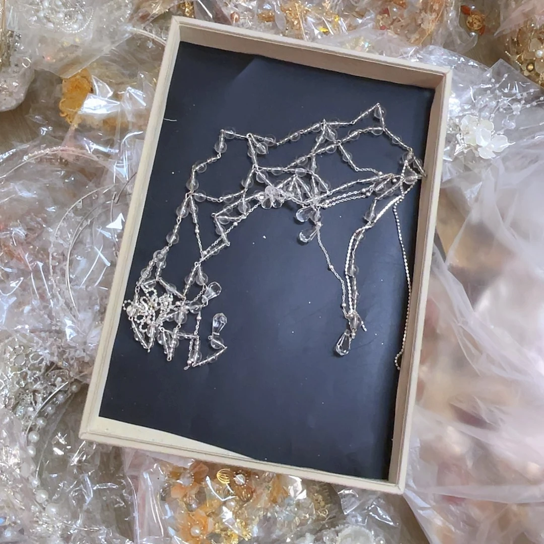 混合材质新娘头饰不退不换不售后默认瑕疵（介意勿拍）