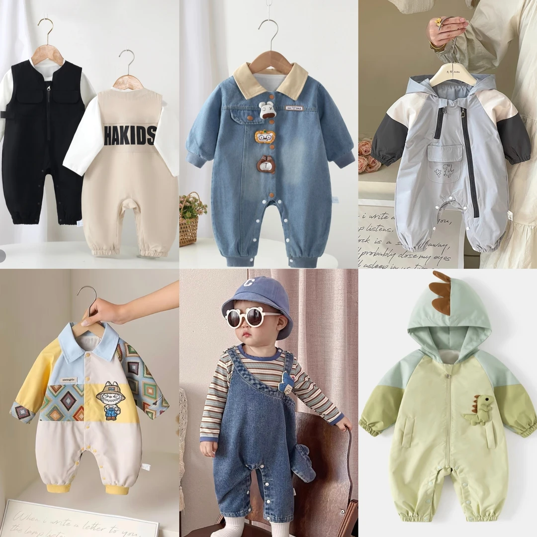 【201-299】2025秋款婴幼儿春秋连体男女宝宝外出服集合链接111