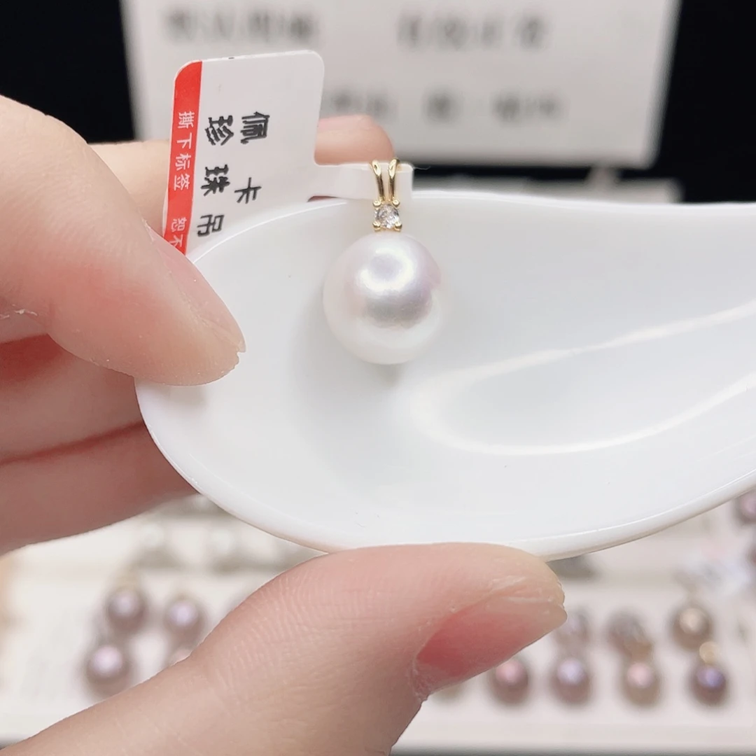 合金淡水珍珠吊坠(赠链)