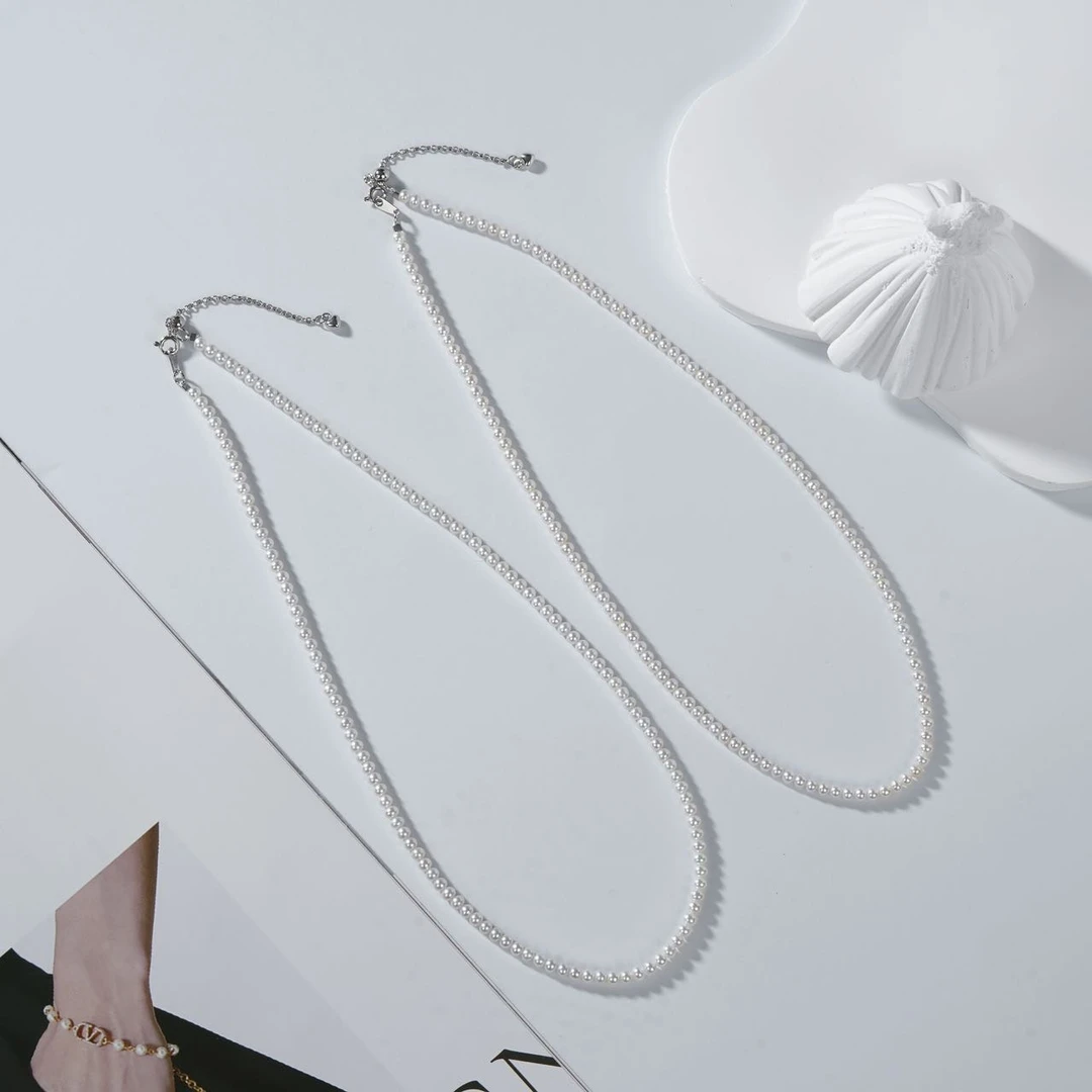 【云上叙】S925银淡水珍珠项链-多样性发一件-3mm-V61416-M（甄选）