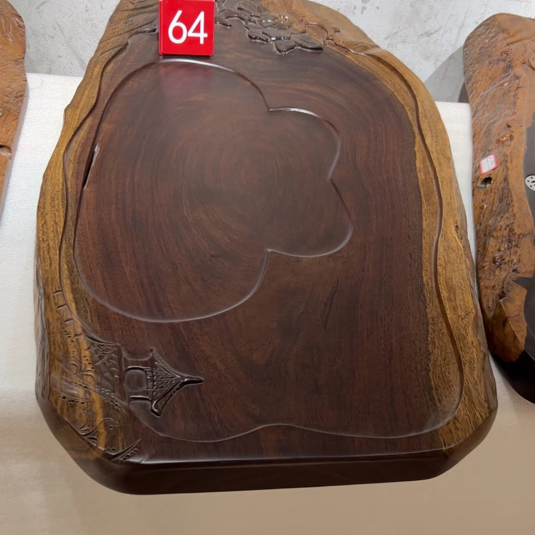 木非洲进口黑檀实木茶盘88x46x4.5