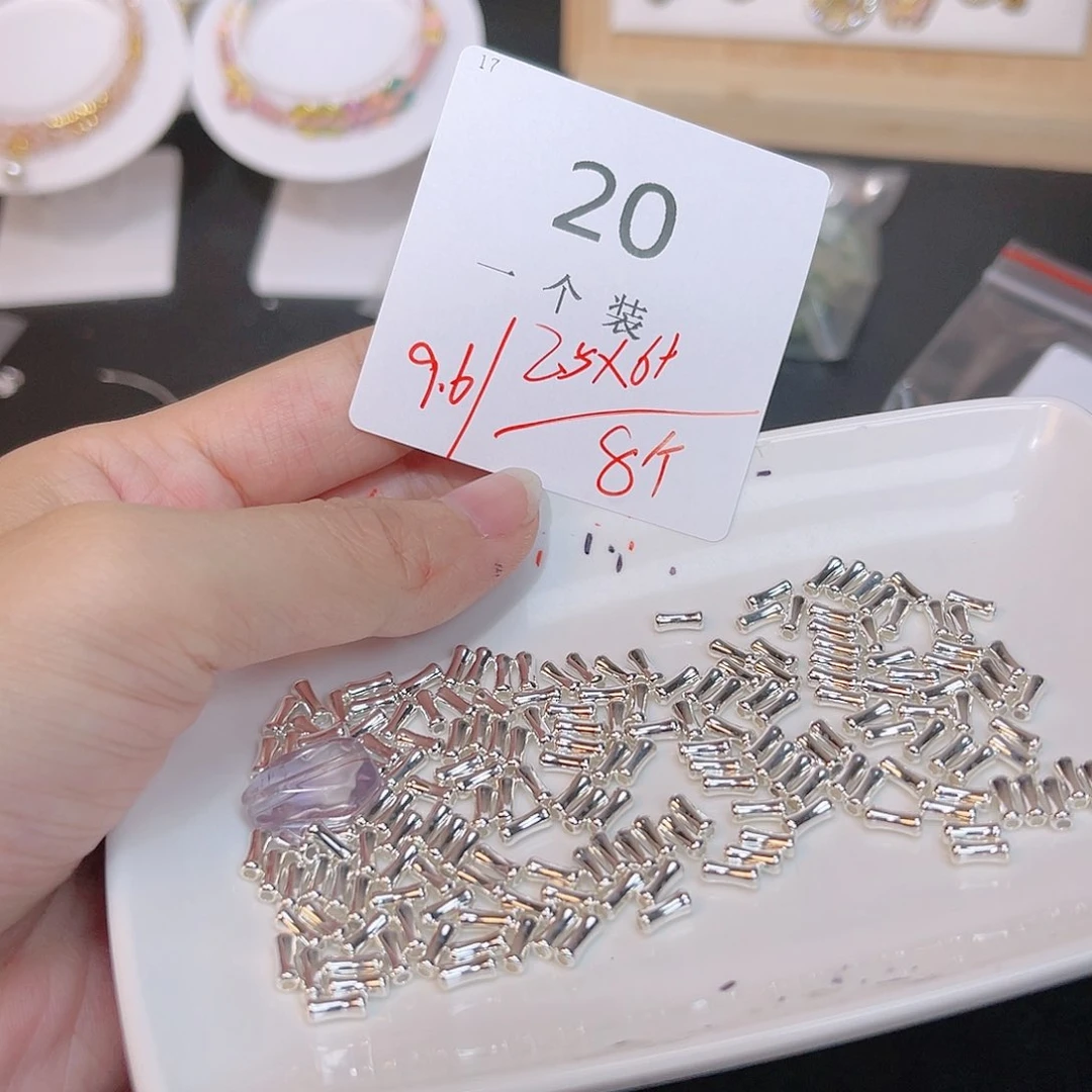 紫晶珠宝半成品银S925镶嵌20