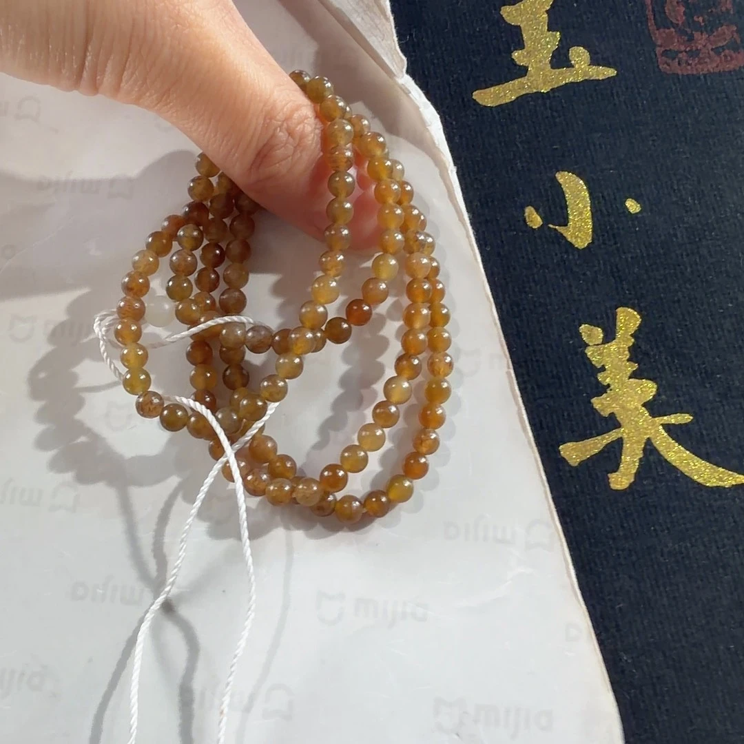和田玉未镶嵌颈饰金山4链子