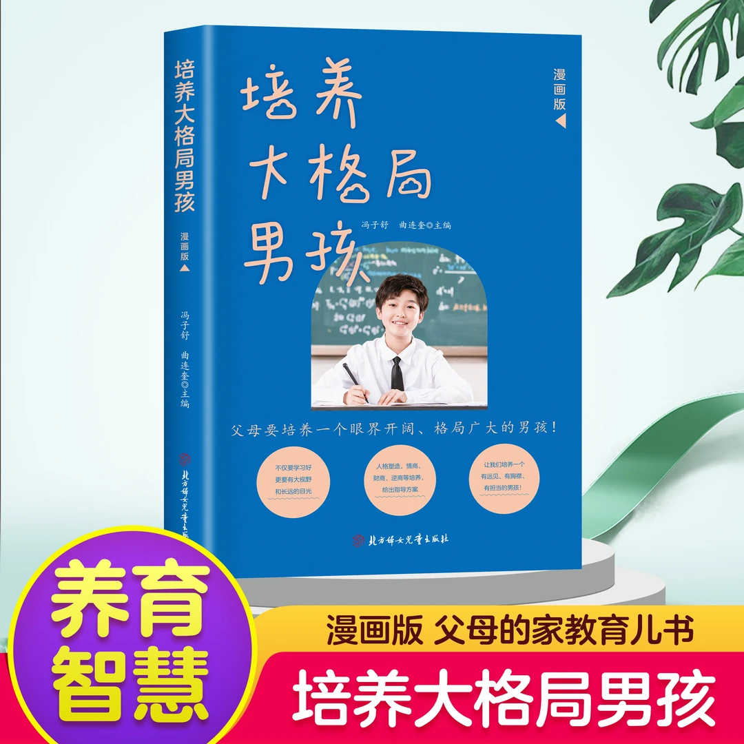 漫画版父母的家教育儿书 培养大格局男孩 正确培养格局广大的男孩