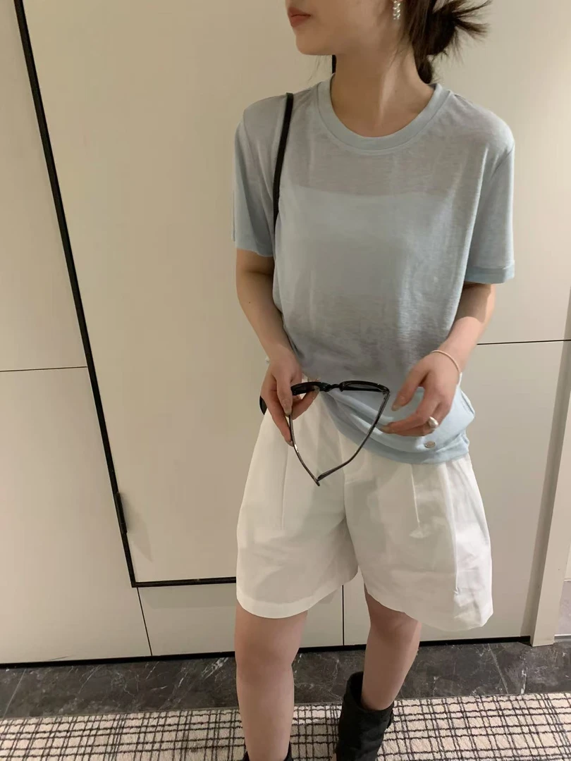 【福利】“63天丝”简约百搭休闲修身显瘦T恤#10287