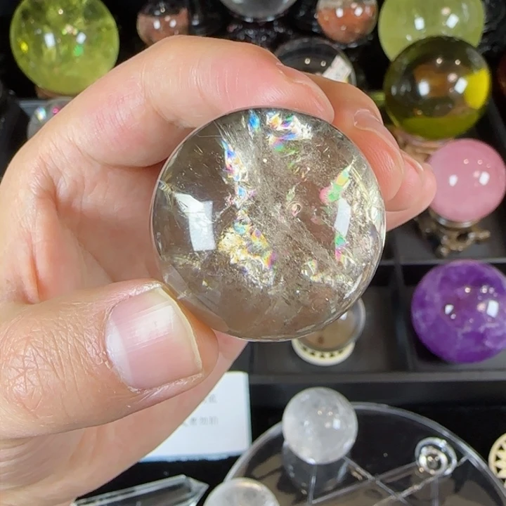 水晶天然水晶直径3.4厘米未镶嵌