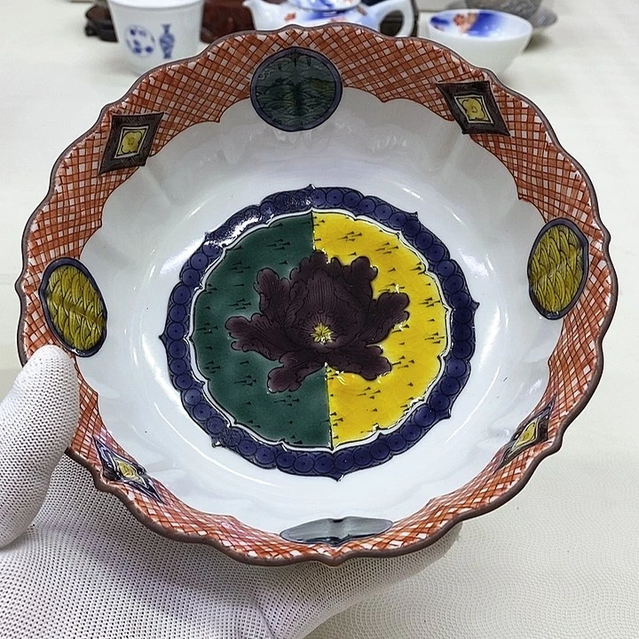 摆件进口瓷器九谷