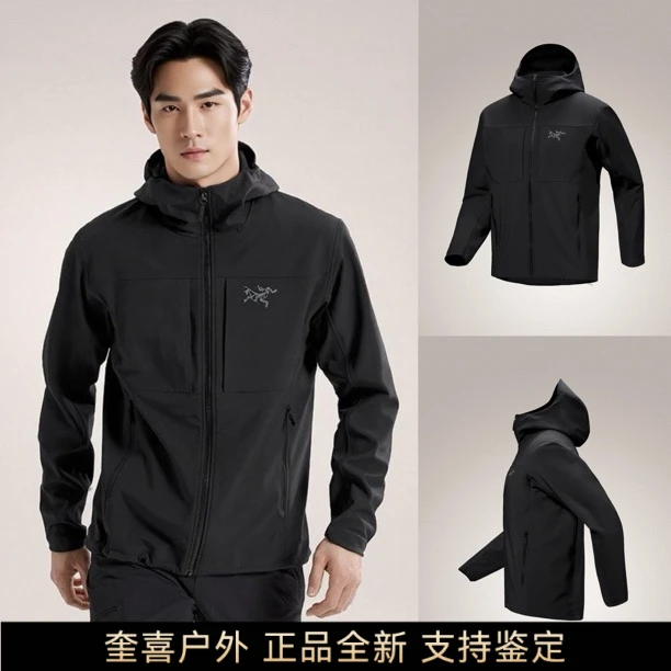 【正品】始祖鸟Gamma MX Hoody 男多功能软壳衣外套加绒刺绣标8485